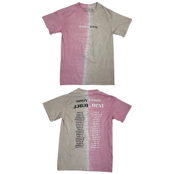 Ariana Grande Sweetener Thank You Next Concert Tour T-Shirt Size Small Tie Due - Picture 1 of 8